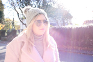 pink coat winter outfit autumn warm