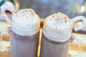 nutella and baileys hot chocolate. perfect christmas festive hot drink recipe