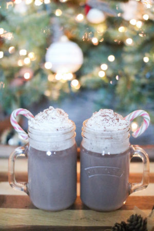 nutella and baileys hot chocolate recipe. perfect christmas festive drink