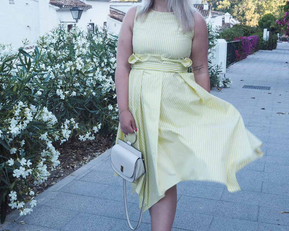 yellow dress summer outfit